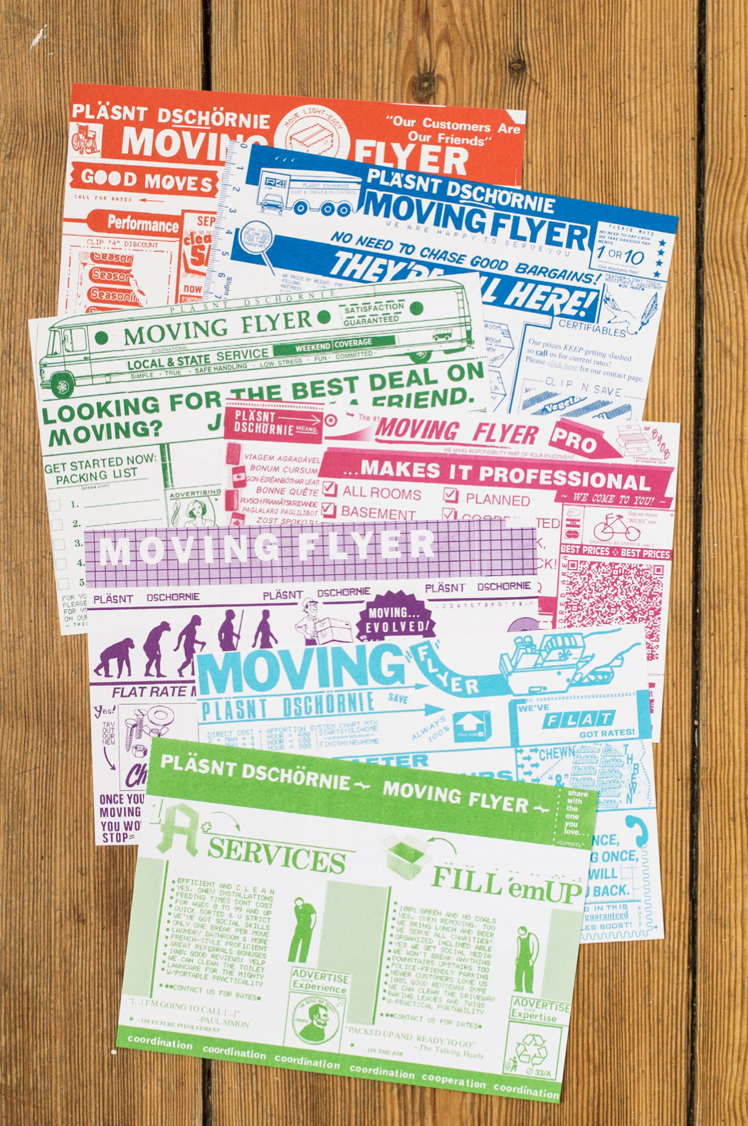 #s 1-7 of Pläsnt Dschörnie - Moving Flyer