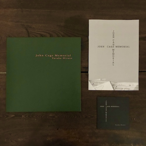 “John Cage memorial“ [LP+CD+A4 booklet] KIYOSATO MUSEUM OF CONTEMPORARY ART / SOUND ARCHIVE I LP