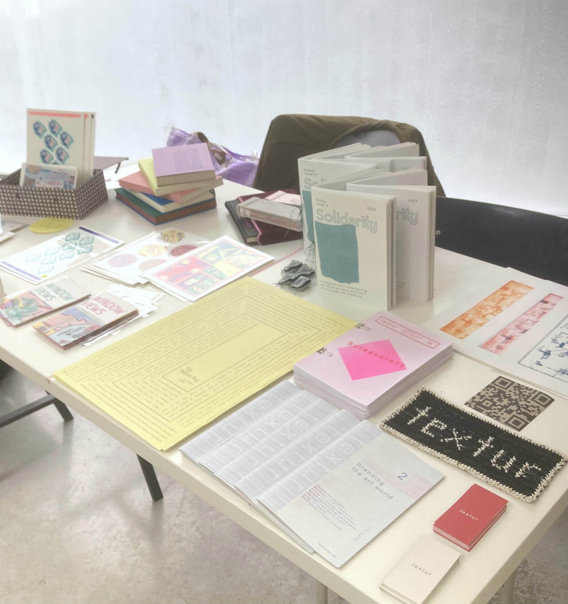 textur mag + krater books at WIRWIR Berlin