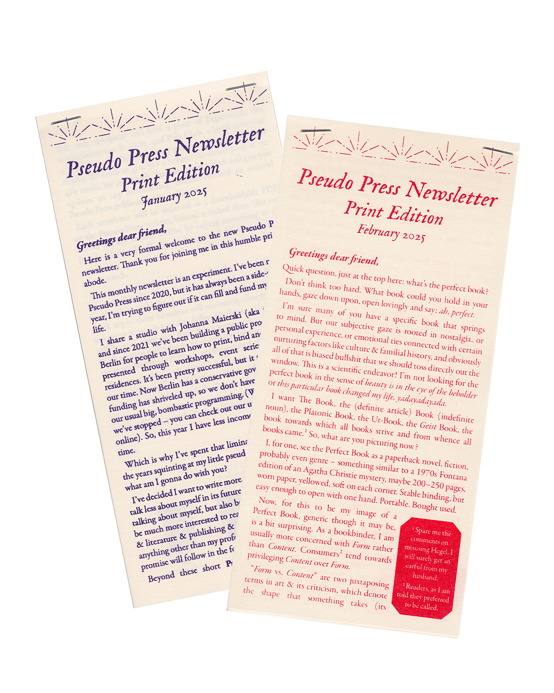 The Pseudo Newsletter