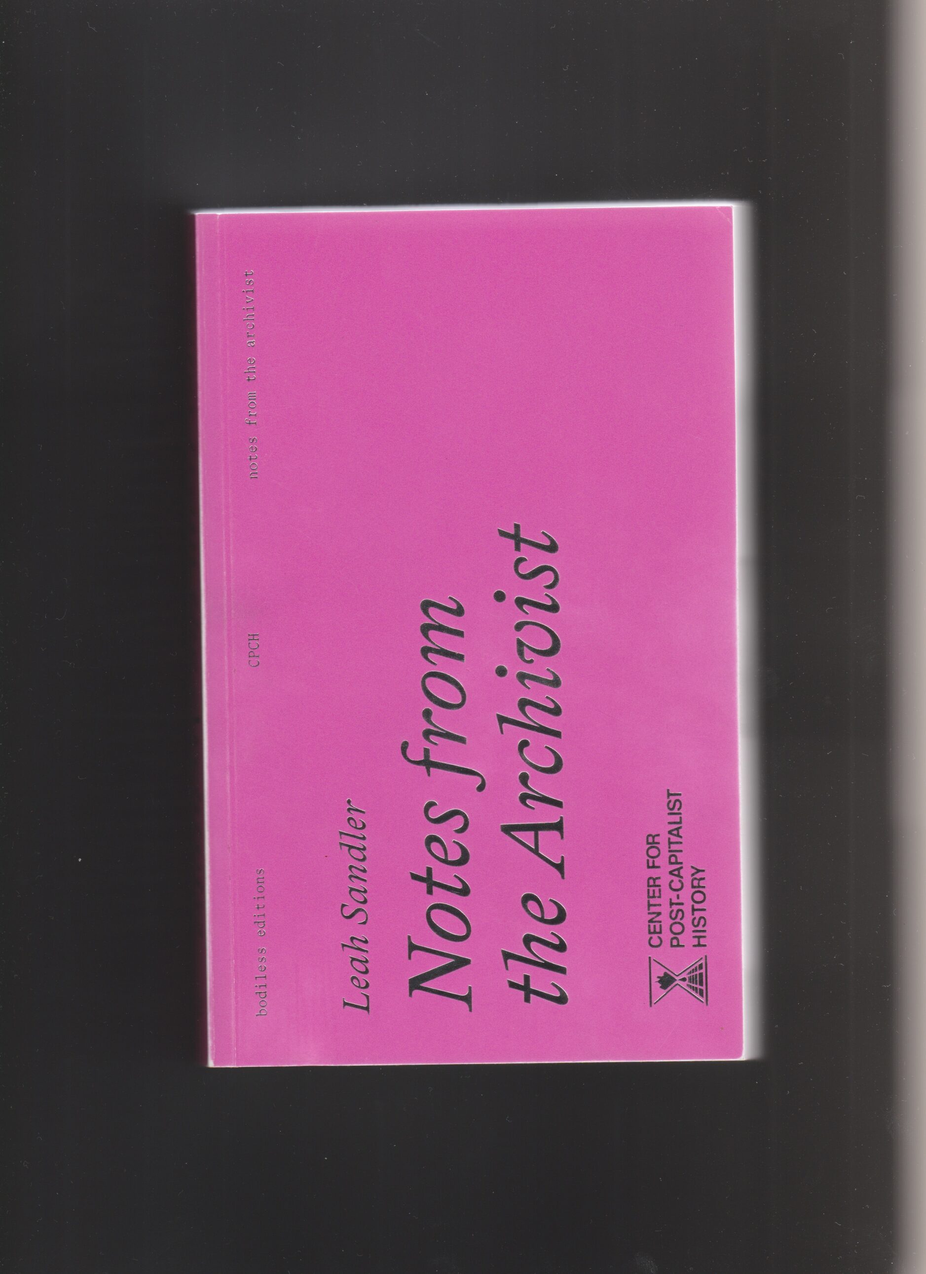 Notes From The Archivist 