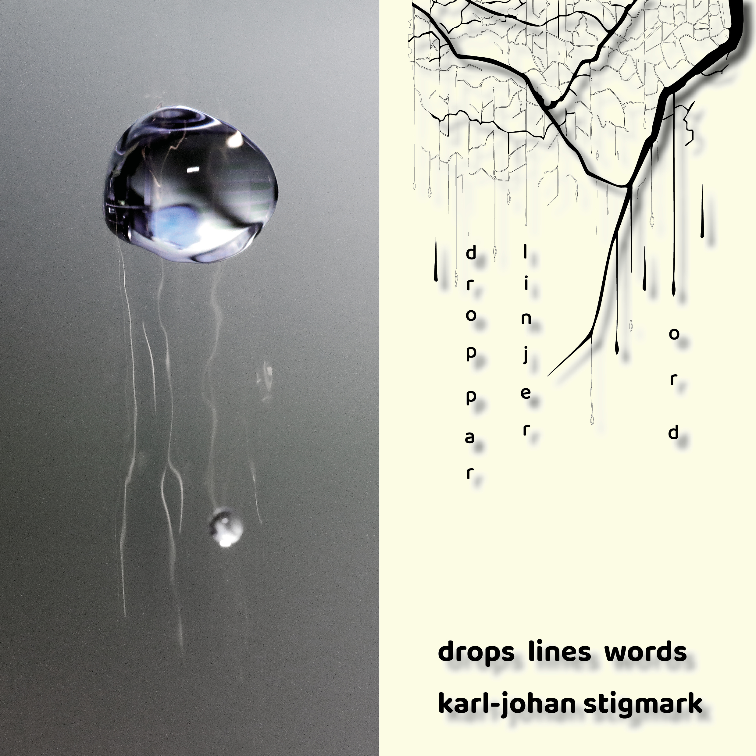 drops, lines, words