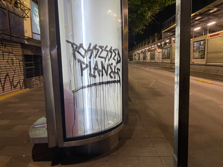 Possessed Planets Graffiti