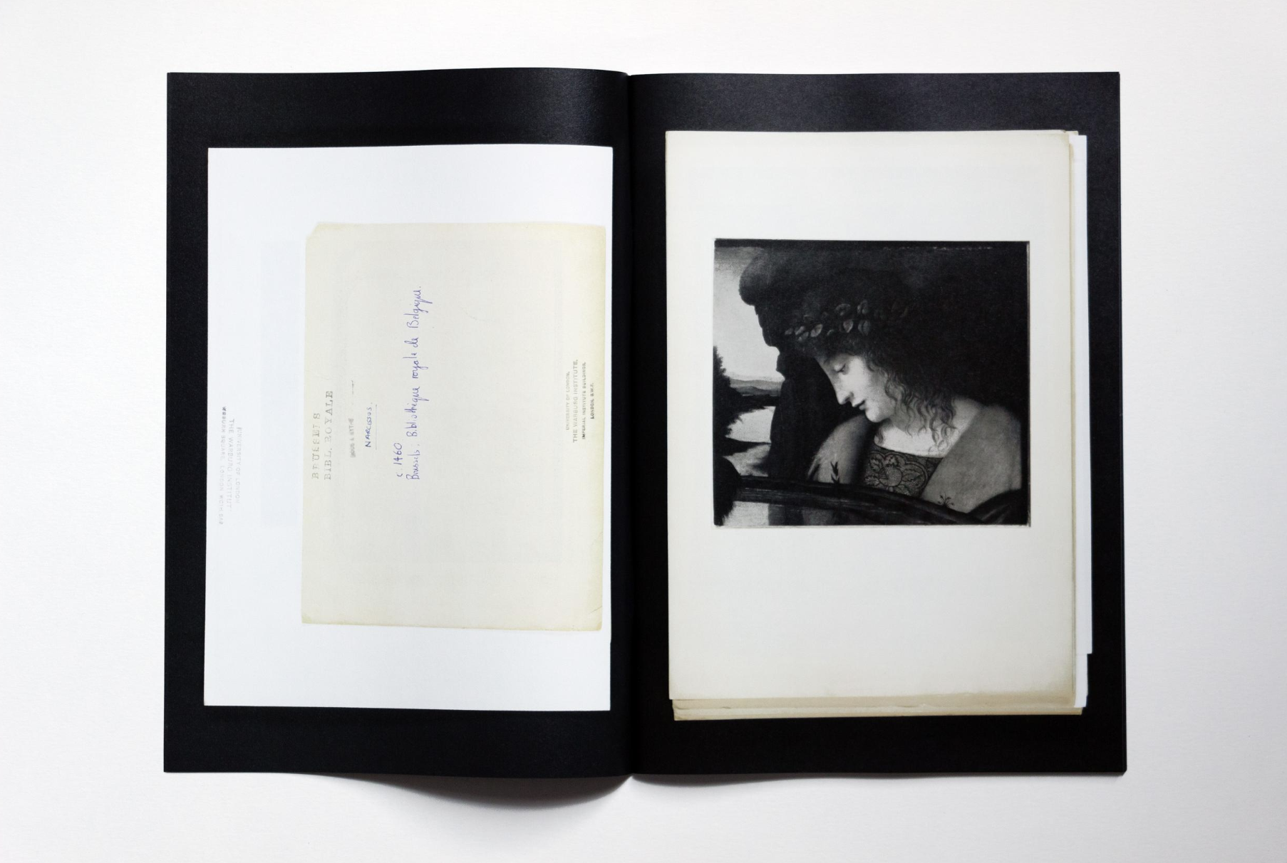 Narcissus. Looking into an (artificial) well of fountain